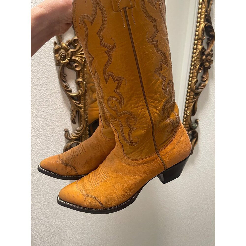 Nocona Buttercup USA Vintage, Western Cowboy Dance Hall Rodeo Boots US 7.5